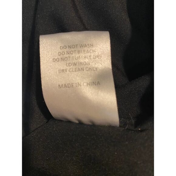 ⭐️Hutch Heart Print Knee Length Fit & Flare Black Office Party Matte Satin Dress - Picture 12 of 12